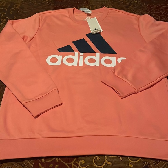 adidas Other - Adidas Three Stripes Fleece Lined Crew Neck Sweatshirt